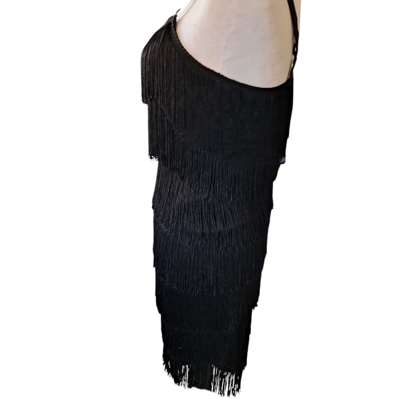 Cheryl Creations Black Fringe Dress - Picture 5 of 8